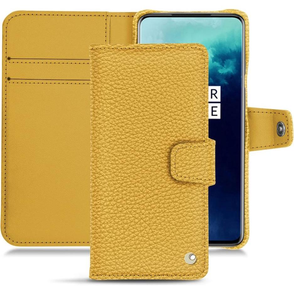 Noreve Lederschutzhülle Wallet (OnePlus 7T Pro), Smartphone Hülle, Orange