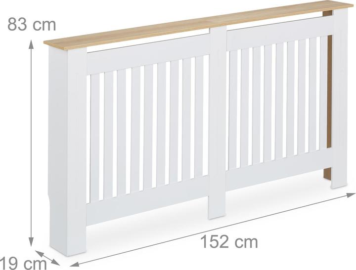 Produktbild Relaxdays HeizkÃ¶rperverkleidung mit Lamellen