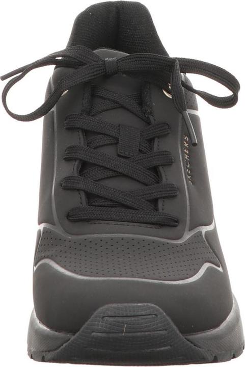 Actual product image Skechers Ladies Lace Up Shoes Sporty Rubber Sole Black (41)