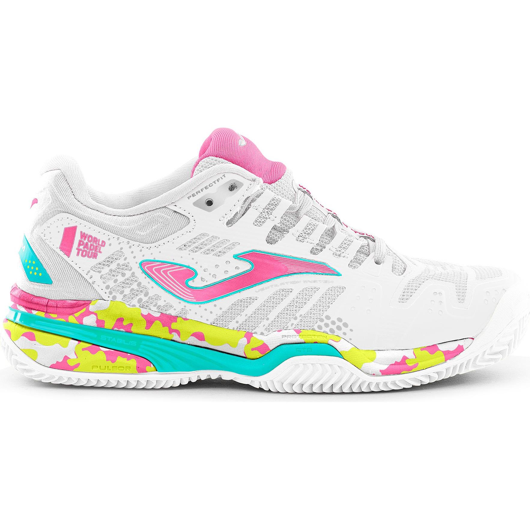 Joma, Unisex, Hallenschuhe, padelschuhe kind slam 2332 (36), Weiss