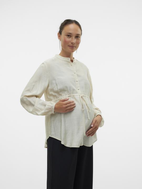 Immagine prodotto Mamalicious Camicetta con collo alla mandarina dalla vestibilità regolare (L)