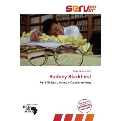 Rodney Blackhirst, Ratgeber