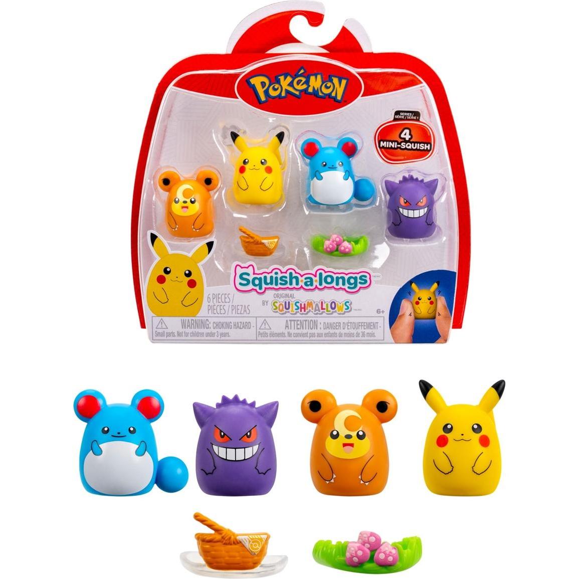 Jazwares POK Figure 4 Pack - Squishalongs, sort.