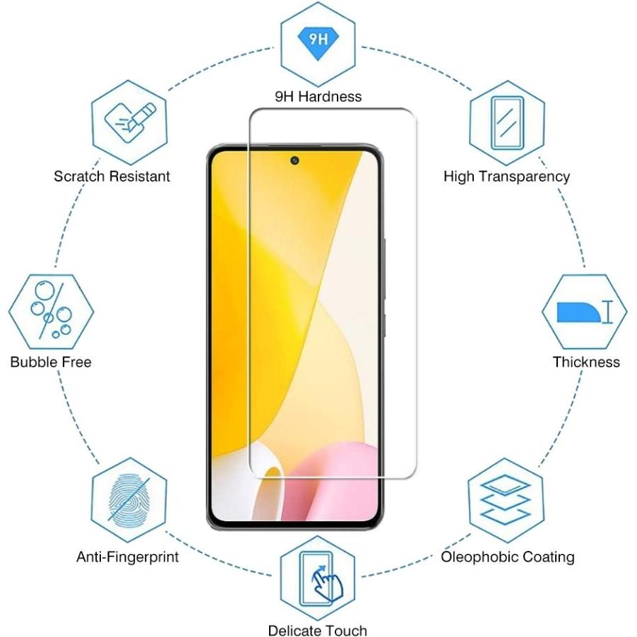 Thumbnail - Screenguard Xiaomi 12 Lite Panzerglas Schutzfolie Case Friendly Design (Xiaomi 12 Lite), Smartphone Schutzfolie, Transpa...