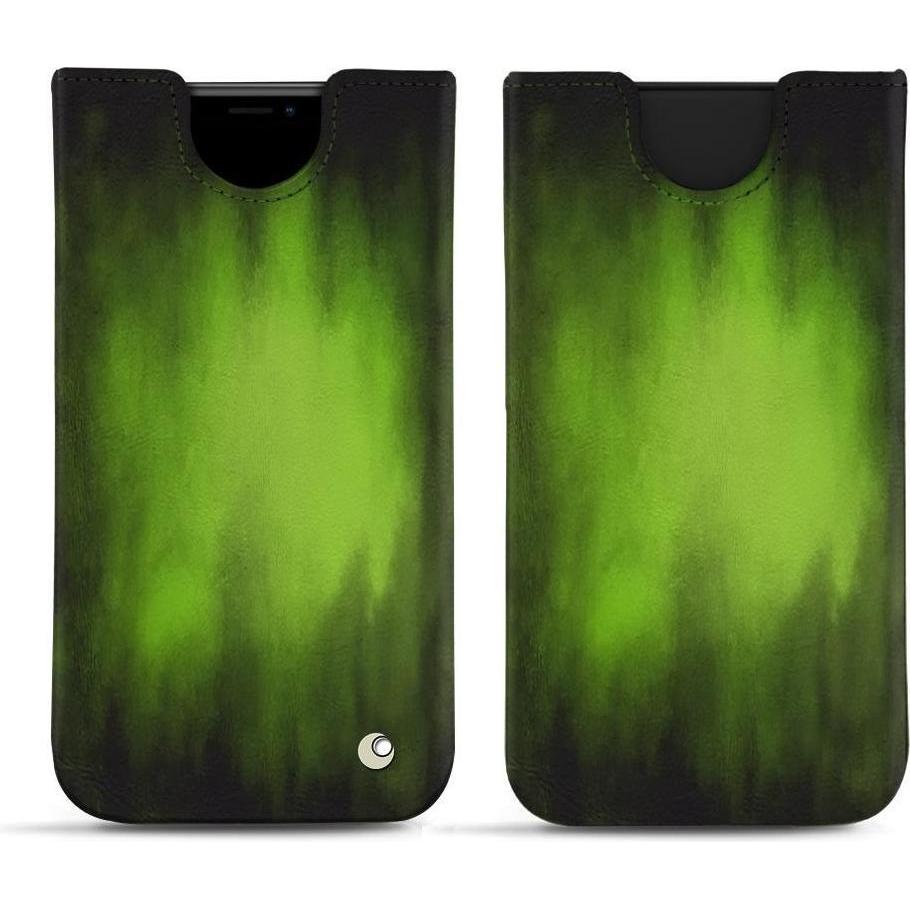 Noreve Lederschutzhülle (Apple iPhone XR), Smartphone Hülle, Grün