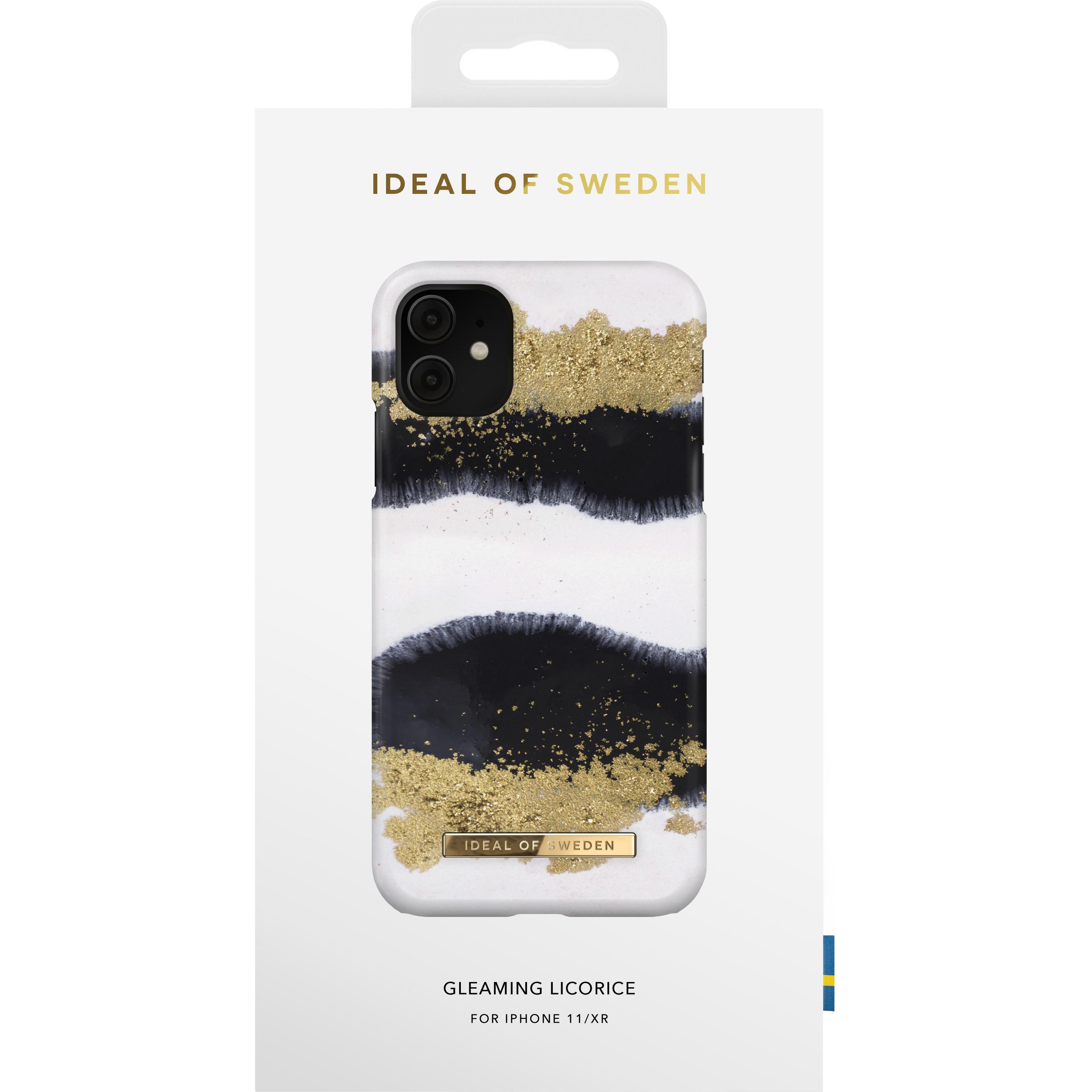 Thumbnail - iDeal Of Sweden Gleaming Licorice (Apple iPhone 11), Smartphone Hülle, Schwarz, Weiss, Gold