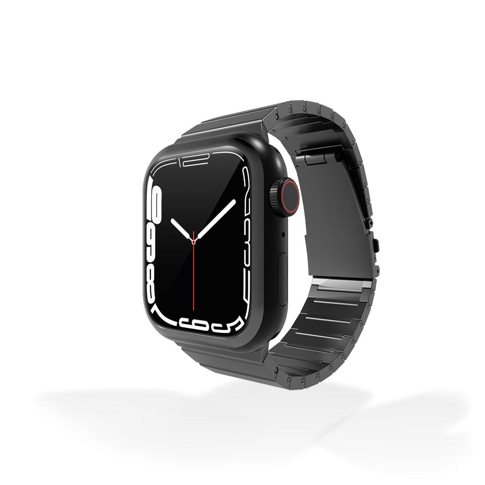 Thumbnail - Strap-it Smartwatch bandje - Geschikt voor Apple Watch luxe bandje - donkergrijs - Horlogeband / Pol (Titan, Apple Watch...