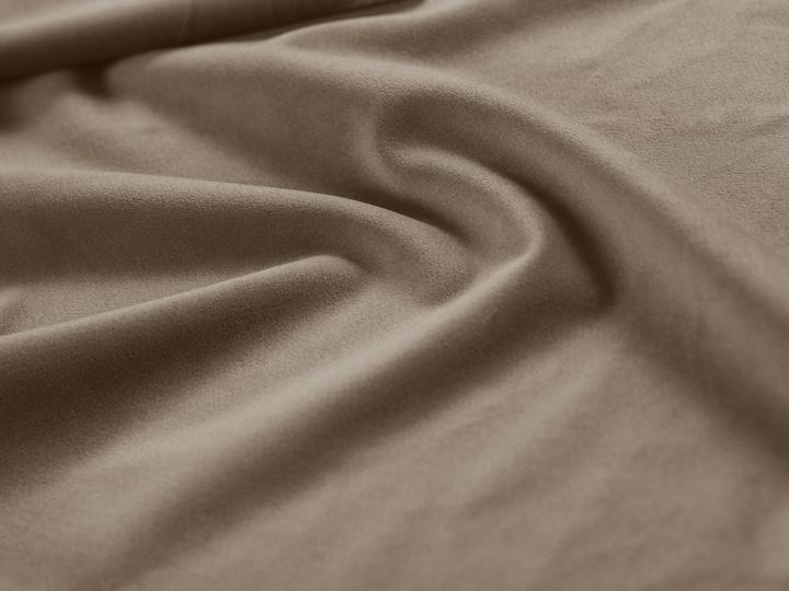 Actual product image Cosmopolitan Design Velvet Pouf, "Treno", 1 Seat, Cappuccino, 90x70x42 Made in Europe