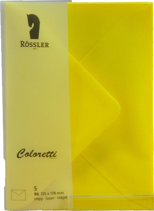 Magni Envelopes Coloretti B6 5s gold yellow