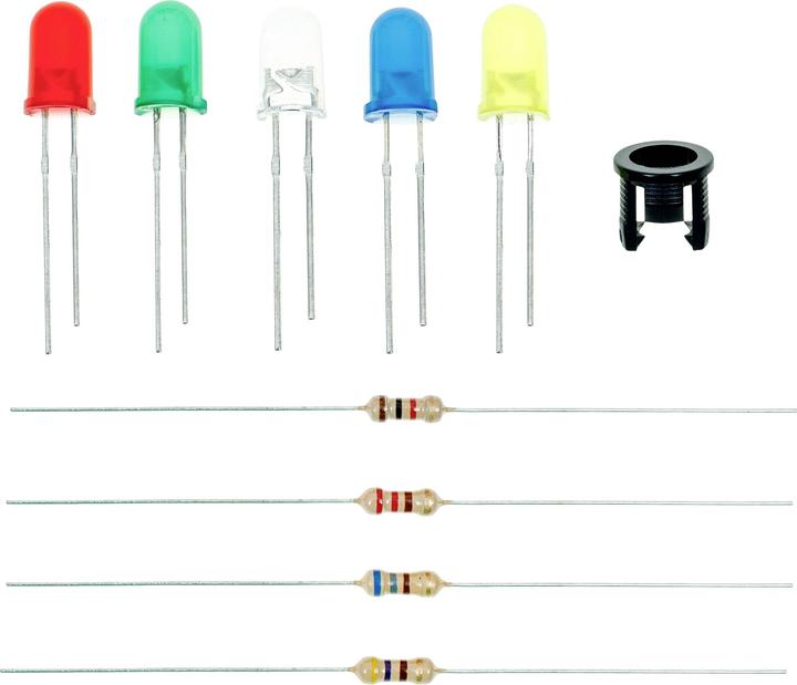 Produktbild Quadrios LED-Sortiment Rot, Grün, Gelb, Blau, Kaltweiss, Warmweiss 20 m