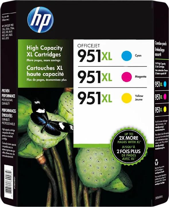 Productafbeelding HP 951XL Cartridges 3-Kleuren Pack