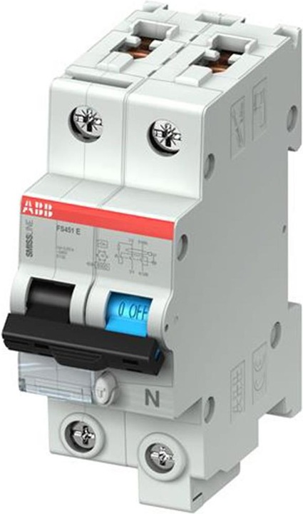 Image du produit ABB Commutateur SMISSLINE FI/LS LN, 16A, 30mA