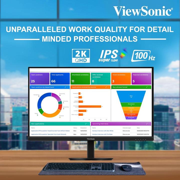 Image du produit Viewsonic 68.6cm VG2709U-2K 16:9 HDMI/DP/USBC 100Hz QHD (2560 x 1440 pixels, 27")