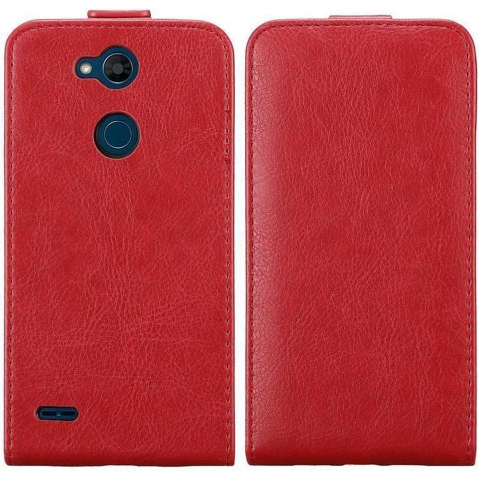 Thumbnail - Cadorabo Flip wie Invisible Cover (LG X Power 3), Smartphone Hülle, Rot