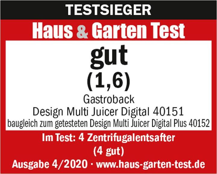 Actual product image Gastroback multi-juicer (EU plug)