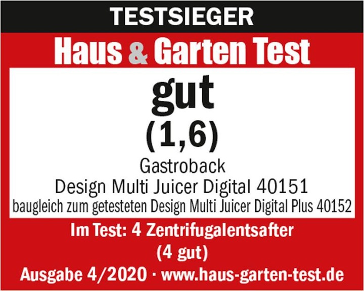 Produktbild Gastroback Multi Juicer (EU-Stecker)