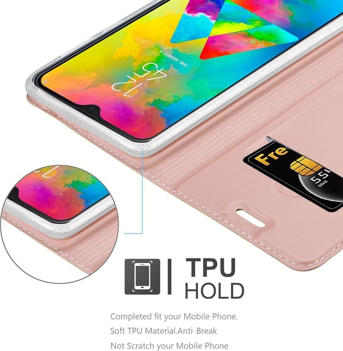 Produktbild Cadorabo Book Classy Style Cover (Samsung Galaxy M20)