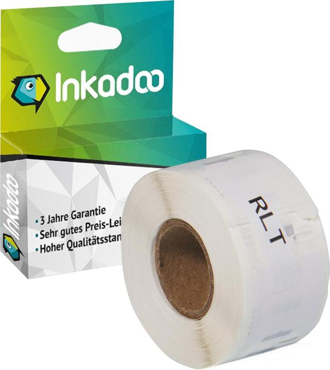 Inkadoo Compatible avec Dymo 11353 / S0722530 Etiquette, blanche, convient pour Dymo Labelwriter 310, Dymo