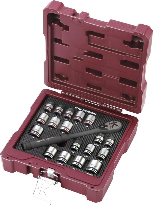 Actual product image Kraftwerk Socket wrench set (3/8")