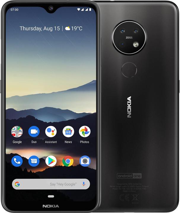 Nokia 7.2 (128 Go, Charcoal, 6.30", Double SIM + SD, 48 Mpx, 4G)