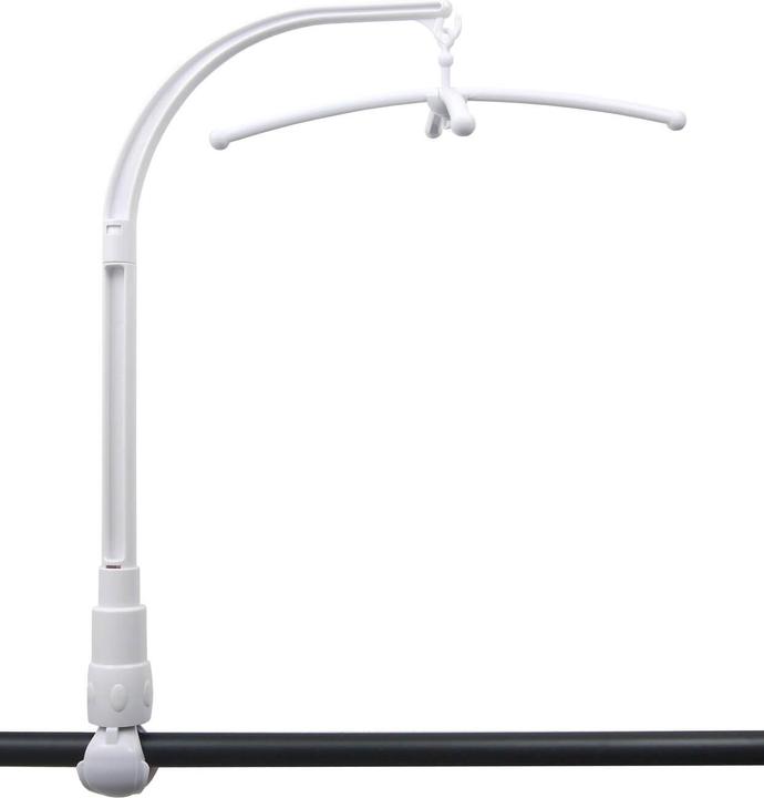 Niermann Stand By Niermann Mobilehalter für Rundstab Weiss