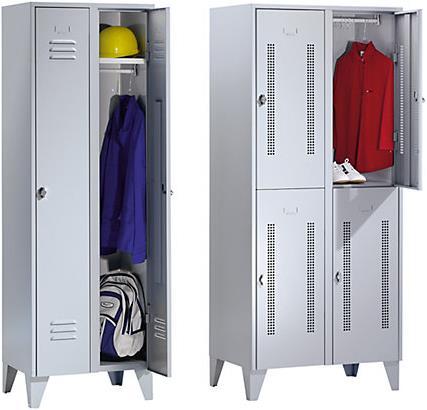 Actual product image Wolf Steel locker with stud feet, compartments cabinet height (60 cm, 185 cm)