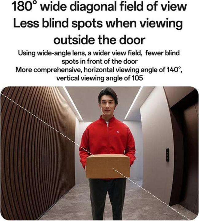 Actual product image Yesido Smart Doorbell KM27, Wi-Fi, 2K, White (Wi-Fi)