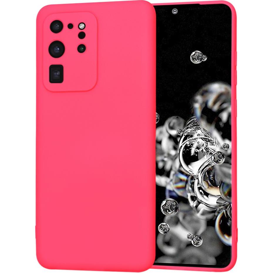 Techsuit - SoftFlex - Samsung Galaxy S20 Ultra 4G / S20 Ultra 5G - Hot Pink (Samsung Galaxy S20 Ultra, Samsung Galaxy S20 Ultra 5G), Cover smartphone,