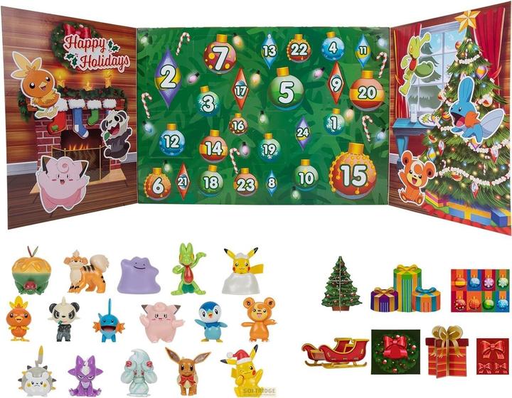 Actual product image Pokémon Battle Figures Advent Calendar