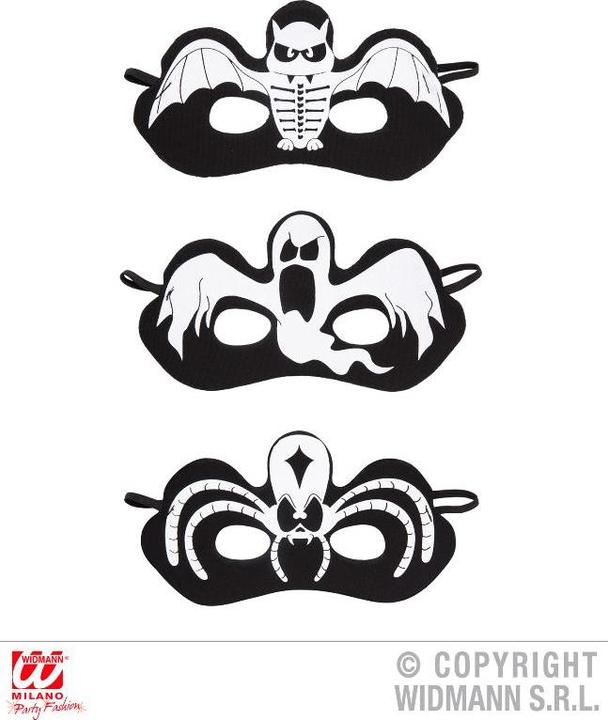 Actual product image Magni Half mask Halloween 3 assorted