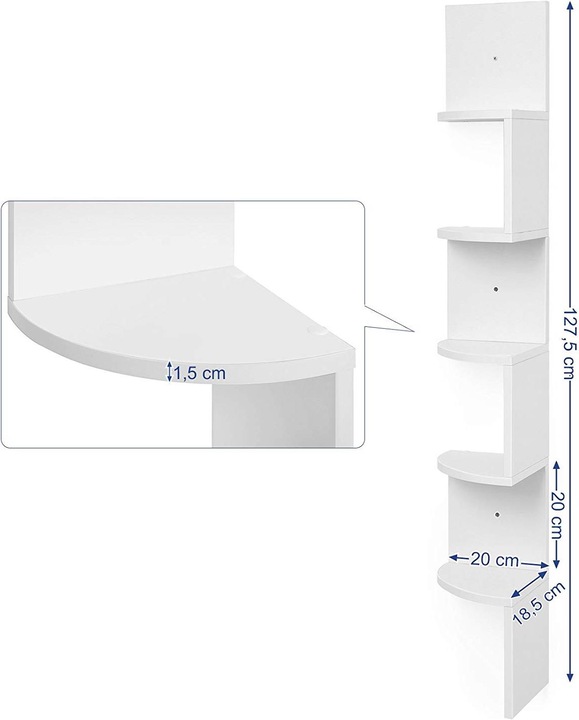 Immagine prodotto Vasagle Corner (20 x 20 x 126 cm)