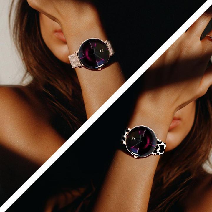 Actual product image Forever Smartwatch SB-370 Rose Gold - Spotted Band