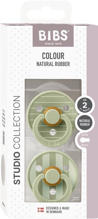 Immagine prodotto Bibs Studio Nuggi Colour 2 PACK Latex Round 6-12m Pin Sage Mix (2 x, 6 - 12 M.)
