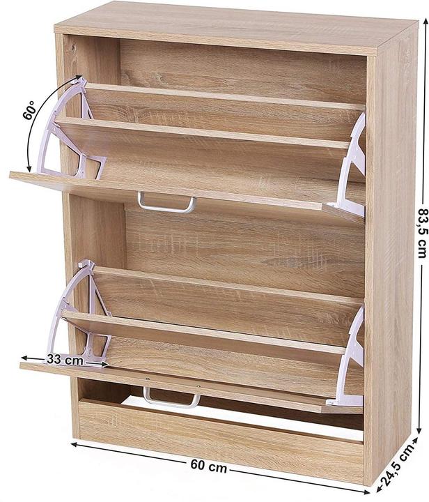 Produktbild Vasagle Shoe Cabinet (60 x 24.50 x 83.50 cm)