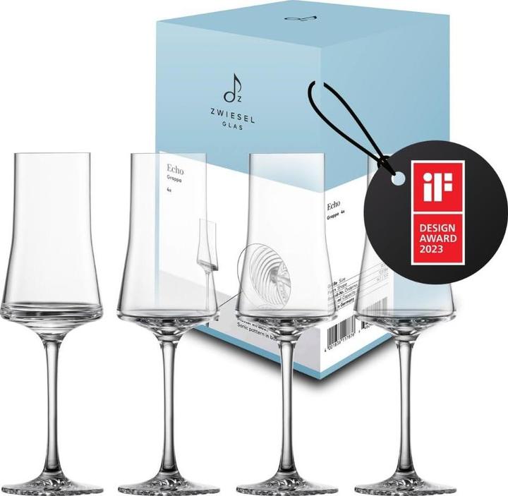Produktbild Zwiesel ZWG Grappaglas Echo 147ml (1.47 dl, 4x, Likörgläser + Grappagläser)