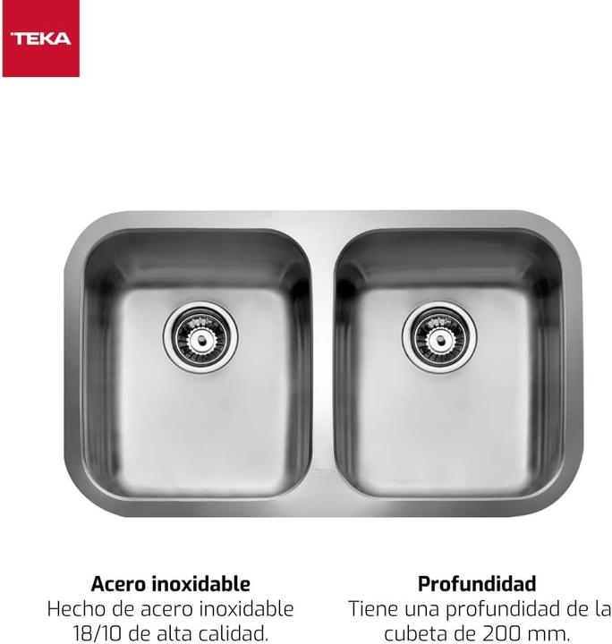 Produktbild Teka BE 2C 780 (Unterbauspüle, 46.40 cm, 77.90 cm)