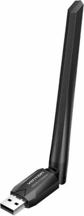 Vention KDTB0 Adaptateur réseau Wi-Fi bibande AC650 USB avec antenne à haut gain noir