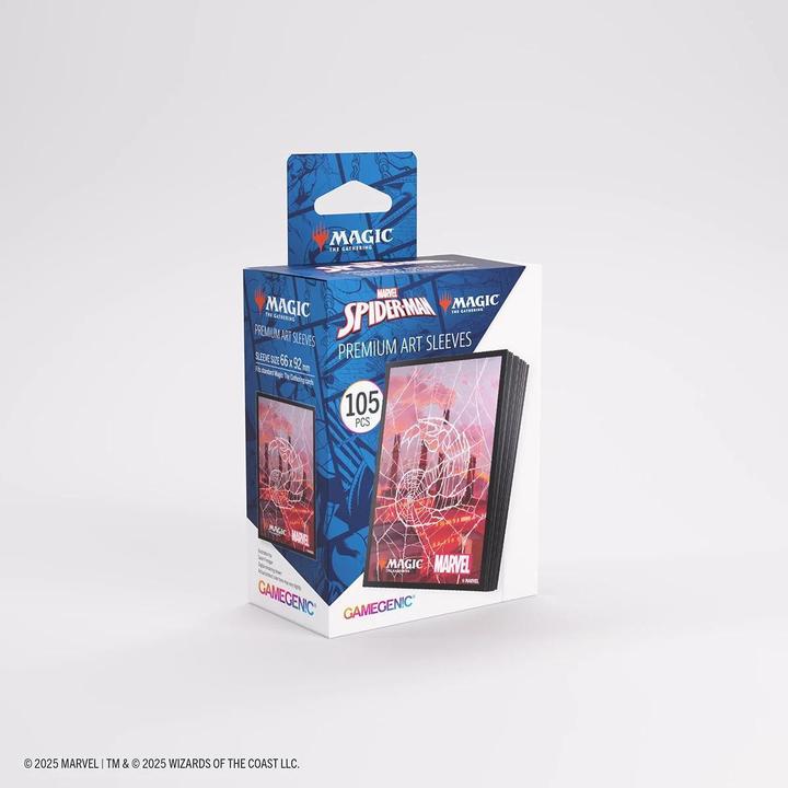 Actual product image Gamegenic - Magic: The Gathering | Marvel's Spider-Man Premium Art Sleeves - Spider-Man Mountain