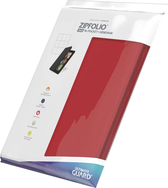 Image du produit Ultimate Guard Zipfolio Xenoskin 9-Pocket Rot