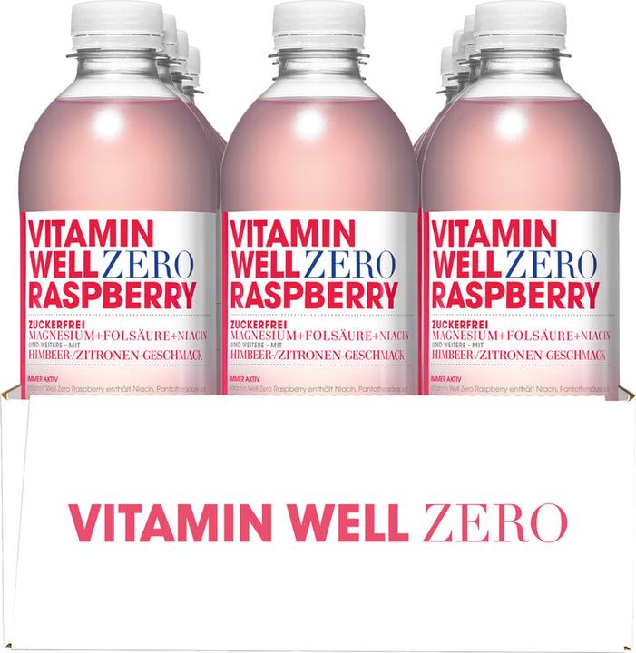 Image du produit Vitamin Well Zero Raspberry (500ml) (Framboise-Citron, 1 x)