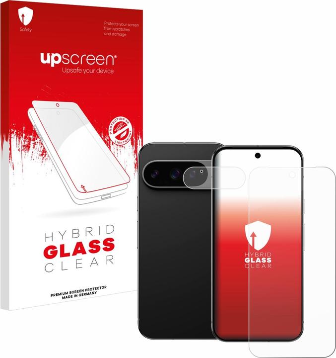 Actual product image upscreen Protective glass screen protector clear (1 pcs., Google Pixel 9 Pro XL)
