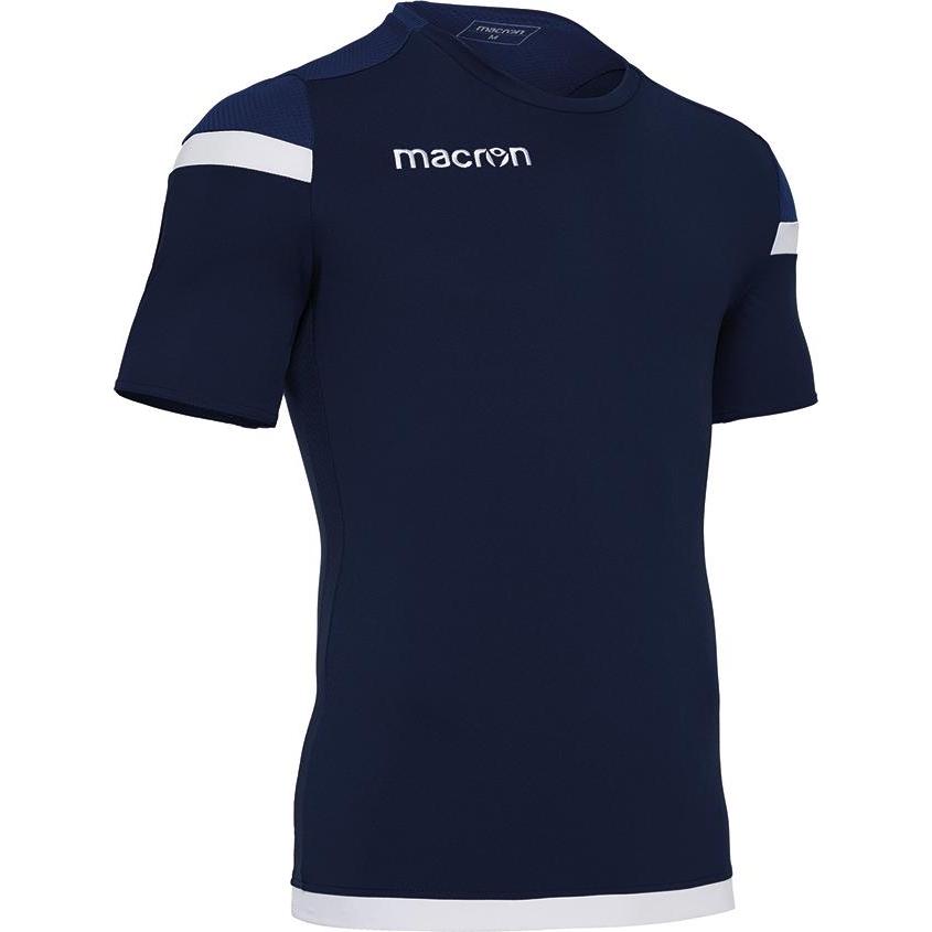 Macron, Herren, Sportshirt, jersey titan (L), Blau, L
