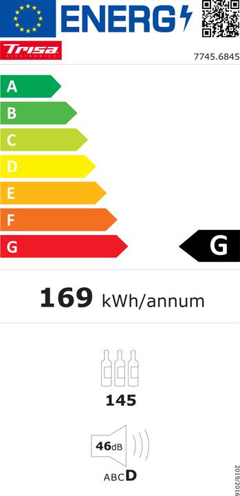 Energy Label Trisa 368L Triple Zone