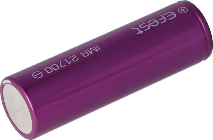 Actual product image Efest IMR21700 battery - maximum 30A current output (flat top) (1 pcs., 21700, 3700 mAh)