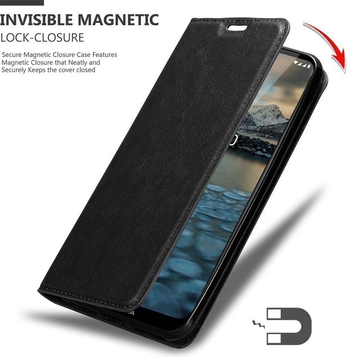Actual product image Cadorabo Book Invisible Magnet Cover (Nokia 2.4)