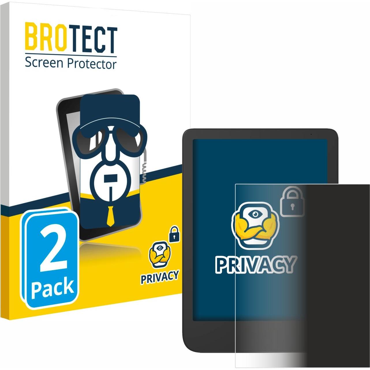 BROTECT Sichtschutzfolie Anti-Spy Privacy Folie Blaulicht-Schutz, eReader Zubehör, Blau
