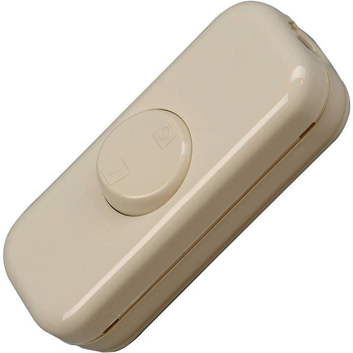 Actual product image Kopp Cord switch 2-pole with rocker 250Volt white