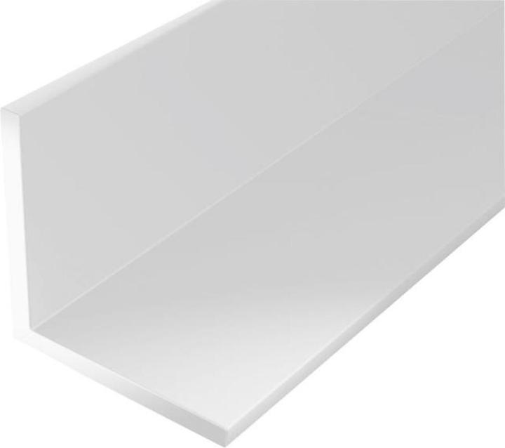 Actual product image Kaiserthal Angle profile PVC white 20x20x1.5 mm, 2 m