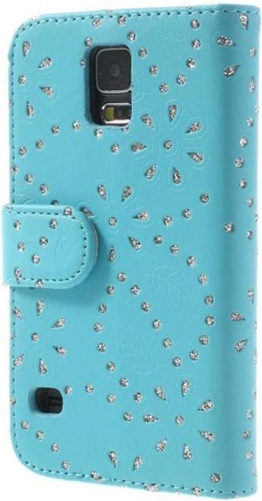 Produktbild König Design Handytasche Flip Strass für Handy Samsung Galaxy S5 / S5 Neo (Samsung Galaxy S5)