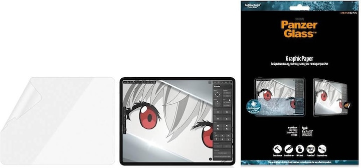 PanzerGlass Graphic Paper (1 Piece, iPad Pro 12.9 2020 (4. Gen), iPad Pro 12.9 2021 (5th Gen), iPad Pro 12.9 2018 (3. Gen))